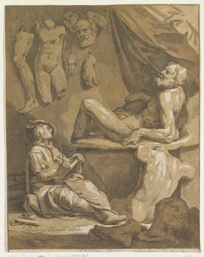 Tittelside for: Abraham Bloemaert, Original og anerkjent kontryk tegnebok. Del 1 av Frederick Bloemaert