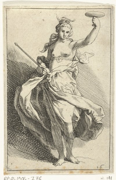 Kvinne med kalk og septer The Little Figures (serietittel) av Frederick Bloemaert