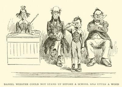 Daniel Webster kunne ikke stå frem foran en skole og si et ord av Frederick Burr Opper