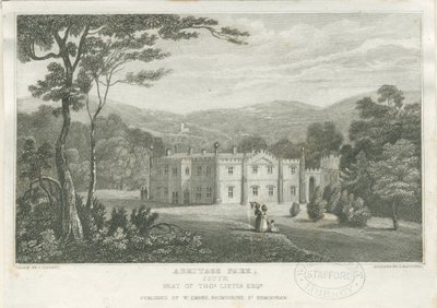 Armitage Park: gravering, nd [c 1830] av Frederick Calvert