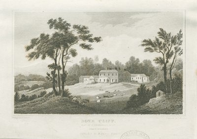 Burton-upon-Trent - Dove Cliff: gravering, nd [c 1830] (trykk) av Frederick Calvert