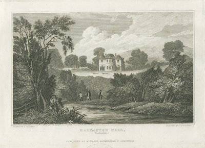 Darlaston Hall: gravering, nd [c 1830] av Frederick Calvert