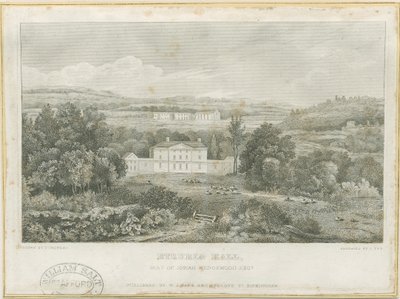 Etruria Hall: gravering, nd [c 1830] (trykk) av Frederick Calvert