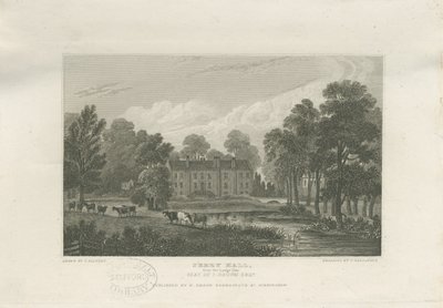 Great Barr - "Perry Hall": stålgravering, og [midten av 1800-tallet] av Frederick Calvert