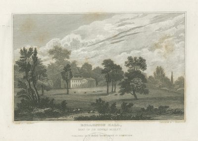 Rolleston Hall: gravering, nd [midten av 1800-tallet] (trykk) av Frederick Calvert