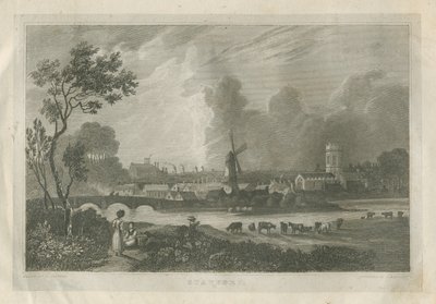 Stafford - South West View: gravering, nd [c 1830] av Frederick Calvert
