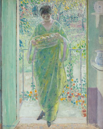 Kjøkkendøren av Frederick Carl Frieseke