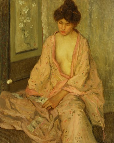 Den rosa kimonoen av Frederick Carl Frieseke