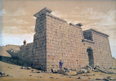 Temple, Nubia, Egypt, 1824 av Frederick Catherwood
