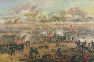 Slaget ved Fredericksburg 13. desember 1862 av Frederick Cavada