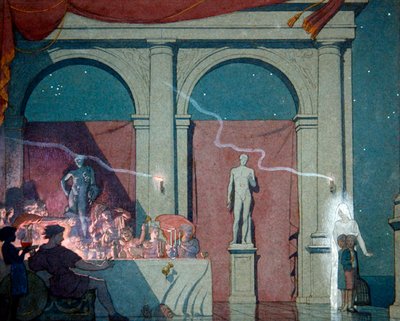 Tyltyl snur diamanten, illustrasjon fra Act IV Scene IV av 