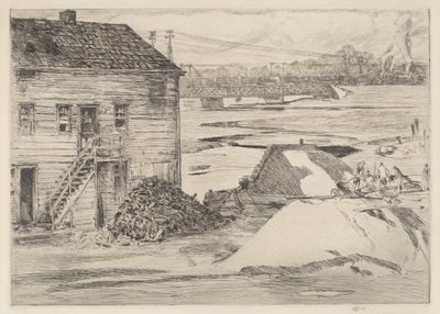 Lavvann, Cos Cob Bridge, 1915. av Frederick Childe Hassam