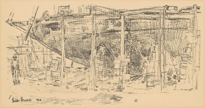 På veiene, 1918. av Frederick Childe Hassam