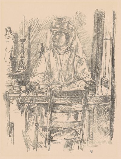 Røde Kors sykepleier, 1918. av Frederick Childe Hassam