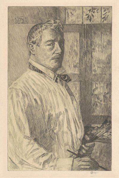 Selvportrett, 1916. av Frederick Childe Hassam