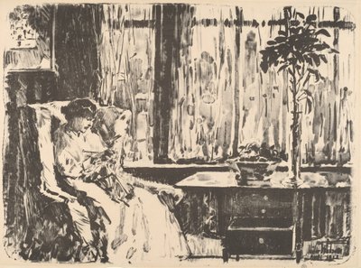 Det brede teppet, 1918. av Frederick Childe Hassam