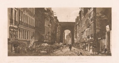 Utsikt over porten til St. Denis av Frederick Christian Lewis the Elder