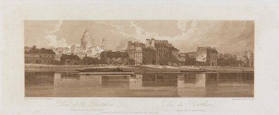 Utsikt over Pantheon, tatt fra Arseal 1803; Plate 12 fra Views in Paris, Emanuel Volume-sporingen av platen 1981.25.2621 av Frederick Christian Lewis the Elder