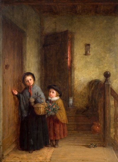 Julebesøkende, 1869 av Frederick Daniel Hardy