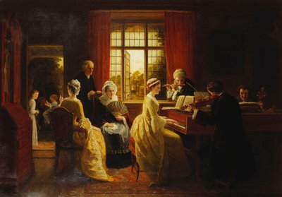 Musikk i prestegården, av Frederick Daniel Hardy