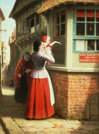 Poster et brev, 1879 av Frederick Daniel Hardy