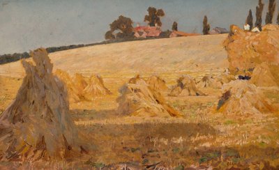 Det kuttede maisen (olje på plate) av Frederick George Cotman