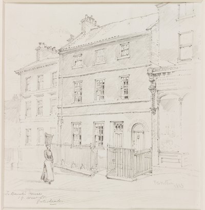 Thomas Bewicks hus, West St., Gateshead av Frederick George Kitton