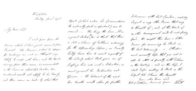 Brev av William Pitt til hertugen av Portland, 1796 1865. av Frederick George Netherclift