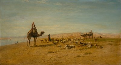 On the Banks of the Nile (olje på lerret) av Frederick Goodall