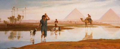 Overløp av Nilen, med pyramidene av Frederick Goodall
