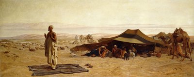 Lederen for huset ved bønn, 1872 av Frederick Goodall
