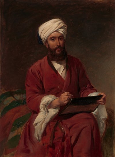William Edward Dighton 1822-1853 i Midtøsten-kjole, ca. 1852-53. av Frederick Goodall