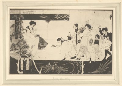 [Aubrey Beardsley: Madame Sagalles fødselsdag] av Frederick H. Evans