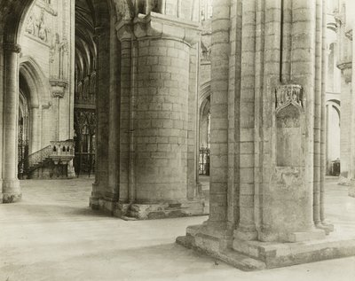 Ely Cathedral: Octagon til Choir fra North Nave Aisle av Frederick Henry Evans