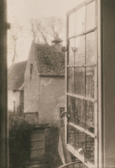Fra et vindu på Kelmscott Manor, 1896 (platinatrykk) av Frederick Henry Evans