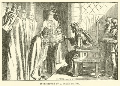 Investitur av en saksisk biskop av Frederick Henry Townsend