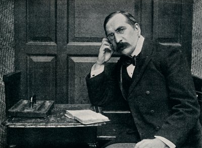 Portrett av avdøde Mr. Gleeson White, c1898 av Frederick Hollyer