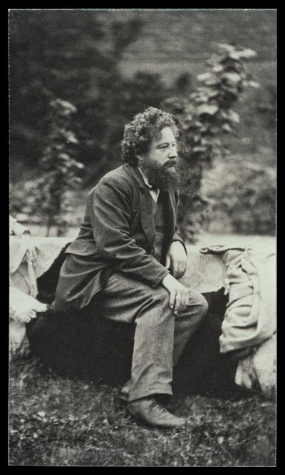 Portrettfotografi av William Morris (1834-96) av Frederick Hollyer (1837-1933) (sepiafoto) av Frederick Hollyer