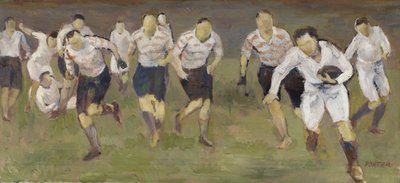 The Break-Away, ca. 1929 (olje på lerret) av Frederick James Porter