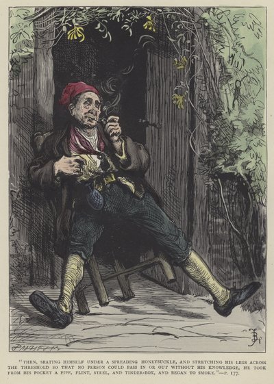 Illustrasjon for Barnaby Rudge av Frederick L. Bernard