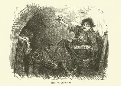 Fru OFlannigan, drevet til å drikke etter at sønnen hennes gikk i fengsel av Frederick L. Bernard