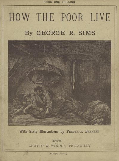 Tittelside til How The Poor Live av George R Sims av Frederick L. Bernard