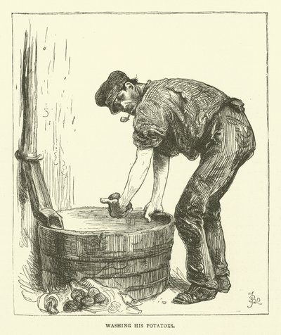 Vasker potetene hans av Frederick L. Bernard