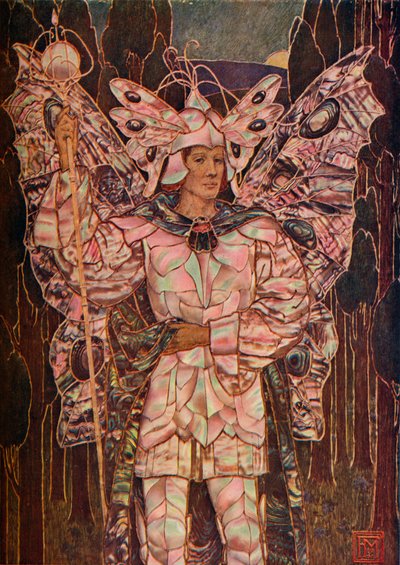 Panel i Gesso og Mother-O-Pearl, c1901 av Frederick Marriott
