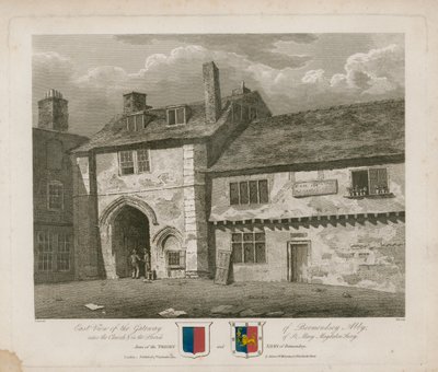 Porten til Bermondsey Abbey av Frederick Nash