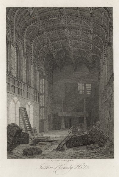 Interiør i Crosby Hall av Frederick Nash