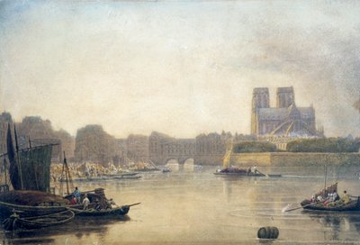 Notre Dame, Paris, 1800-tallet av Frederick Nash