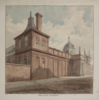 Utsikt over British Museum, Holborn, ca. 1807 av Frederick Nash