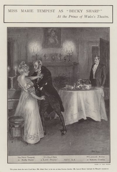 Miss Marie Tempest som Becky Sharp ved Prince of Wales