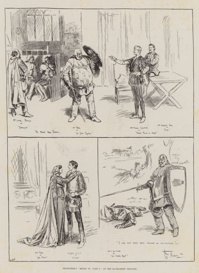 Shaksperes Henry IV, del I på Haymarket Theatre av Frederick Pegram